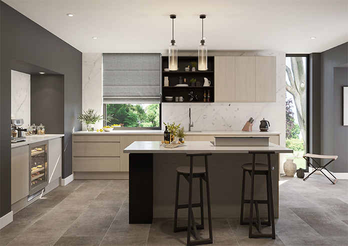 Bardiglio, Marble Grey - Twist&Fit Roman Blind - Image 8